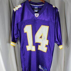 Vintage Minnesota Vikings Brad Johnson #14 Reebok Football Jersey - Size M